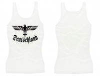 Frauen Top - Reichsadler mit EK - weiß/schwarz Frauen Top - Reichsadler mit EK - weiß/schwarz