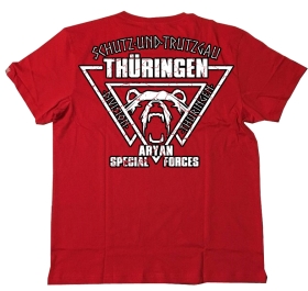 Premium Shirt - Division Thüringen - Aryan Special Forces - rot Premium Shirt - Division Thüringen - Aryan Special Forces - rot