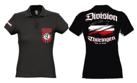 Frauen Polo - Division Thüringen - Motiv 2 - schwarz Frauen Polo - Division Thüringen - Motiv 2 - schwarz