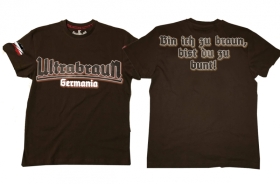 Premium Shirt - Ultrabraun - bin ich zu braun - bist du zu bunt - braun Premium Shirt - Ultrabraun - bin ich zu braun - bist du zu bunt - braun