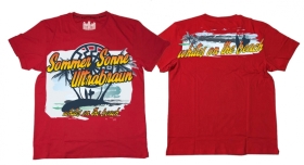 Premium Shirt - Sommer - Sonne - Ultrabraun - rot Premium Shirt - Sommer - Sonne - Ultrabraun - rot