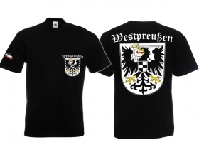 Frauen T-Shirt - Westpreußen - schwarz Frauen T-Shirt - Westpreußen - schwarz