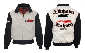 Harrington Jacke - bedruckt - schwarz/weiß - Division Sachsen Harrington Jacke - bedruckt - schwarz/weiß - Division Sachsen