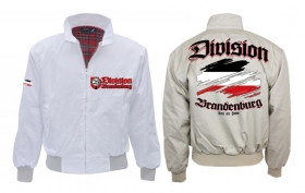 Harrington Jacke - bedruckt - weiß - Division Brandenburg Harrington Jacke - bedruckt - weiß - Division Brandenburg