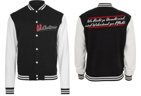 Frauen College Jacke - schwarz/weiß - Volkssturm Frauen College Jacke - schwarz/weiß - Volkssturm